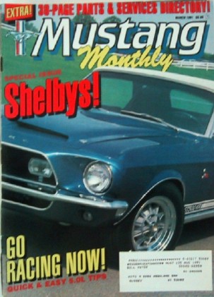 MUSTANG MONTHLY 1991 MAR - SHELBY SPECIAL, TITUS